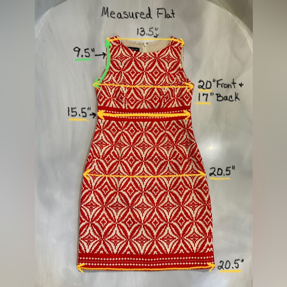 Jones New York Size 8 Woman’s Sleeveless Dress 100% Cotton Lined NWOT SALE ❗️ - Picture 7 of 13